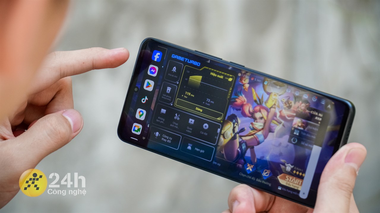 Công cụ Game Turbo trên Redmi Note 13 Pro 5G có nhiều lối tắt tính năng hữu dụng.