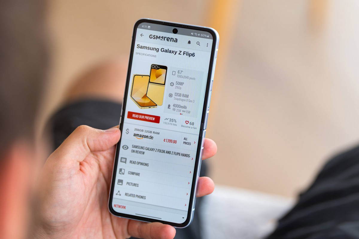 Cấu hình Galaxy Z Flip6 hứa hẹn không làm bạn thất vọng. Nguồn: GSMArena.
