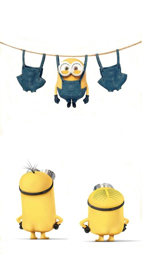 Hình nền Minion phơi quần áo