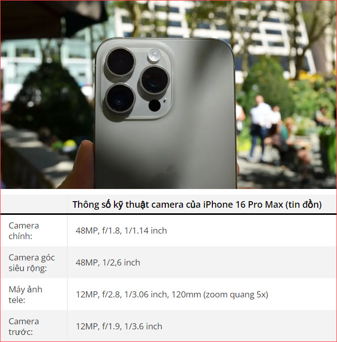 nhung du doan ve camera iphone 16 pro va iphone 16 pro max hinh 2