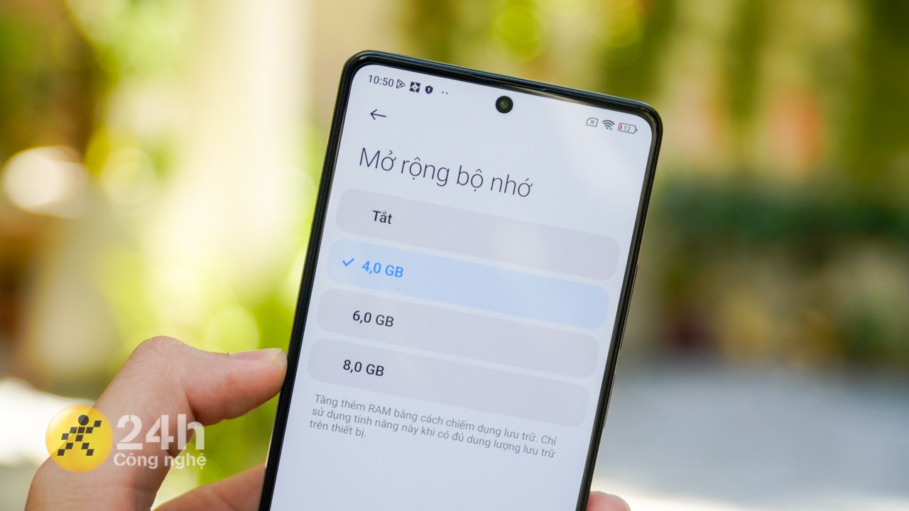 Redmi Note 13 Pro 4G được tích hợp dung lượng RAM 8 GB và máy có khả năng mở rộng RAM ảo với dung lượng tối đa là 8 GB.