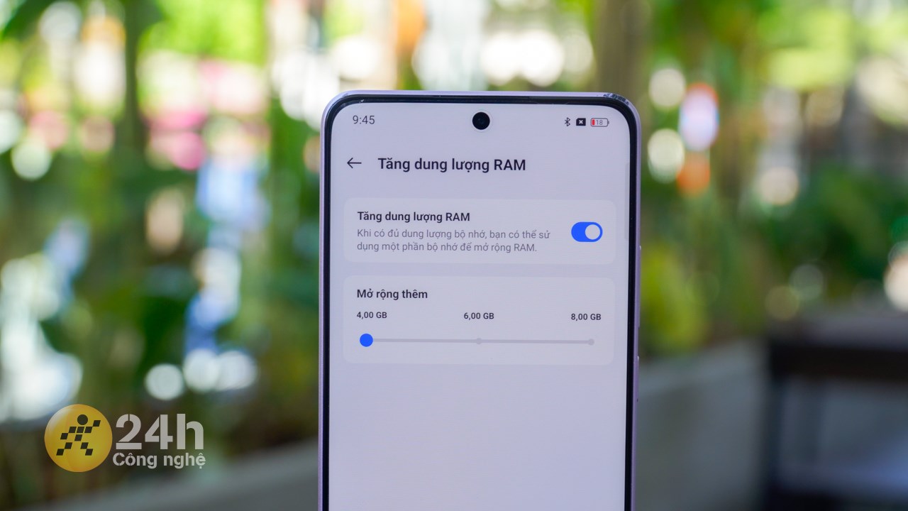 OPPO Reno11 F 5G còn được trang bị dung lượng RAM tối đa 16 GB (8 GB RAM chính + 8 GB RAM ảo) nên máy có thể đa nhiệm tốt.