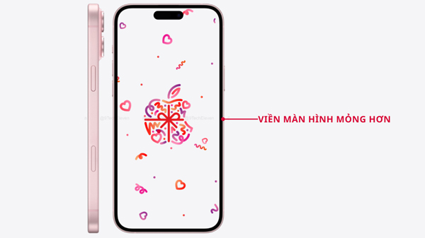 Viền màn hình iPhone 16 mỏng hơn nhờ công nghệ mới