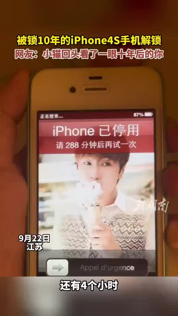 Chờ mở khóa iPhone 4s sau 10 năm vì tiếc video mèo cưng