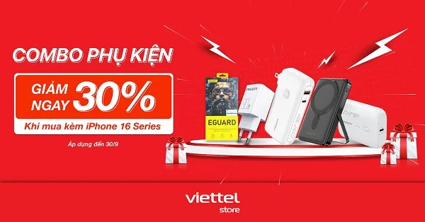 Giảm ngay 30% khi mua kèm iPhone 16 Series