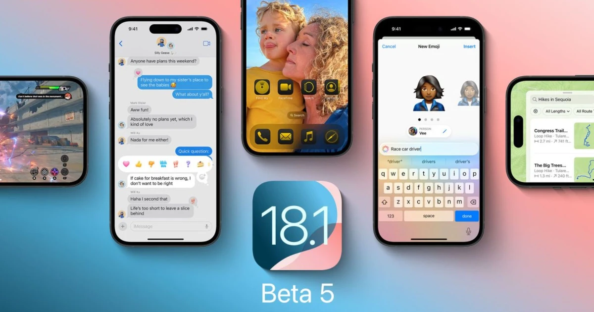 iOS 18.1 beta 5 hỗ trợ kéo thả file giữa iPhone và MacBook