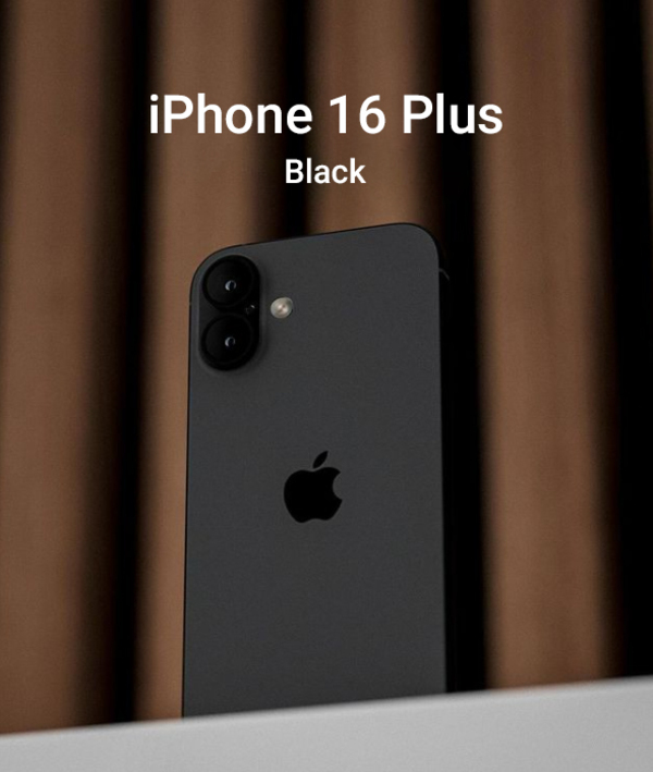 Mặt lưng iPhone 16 Plus đen