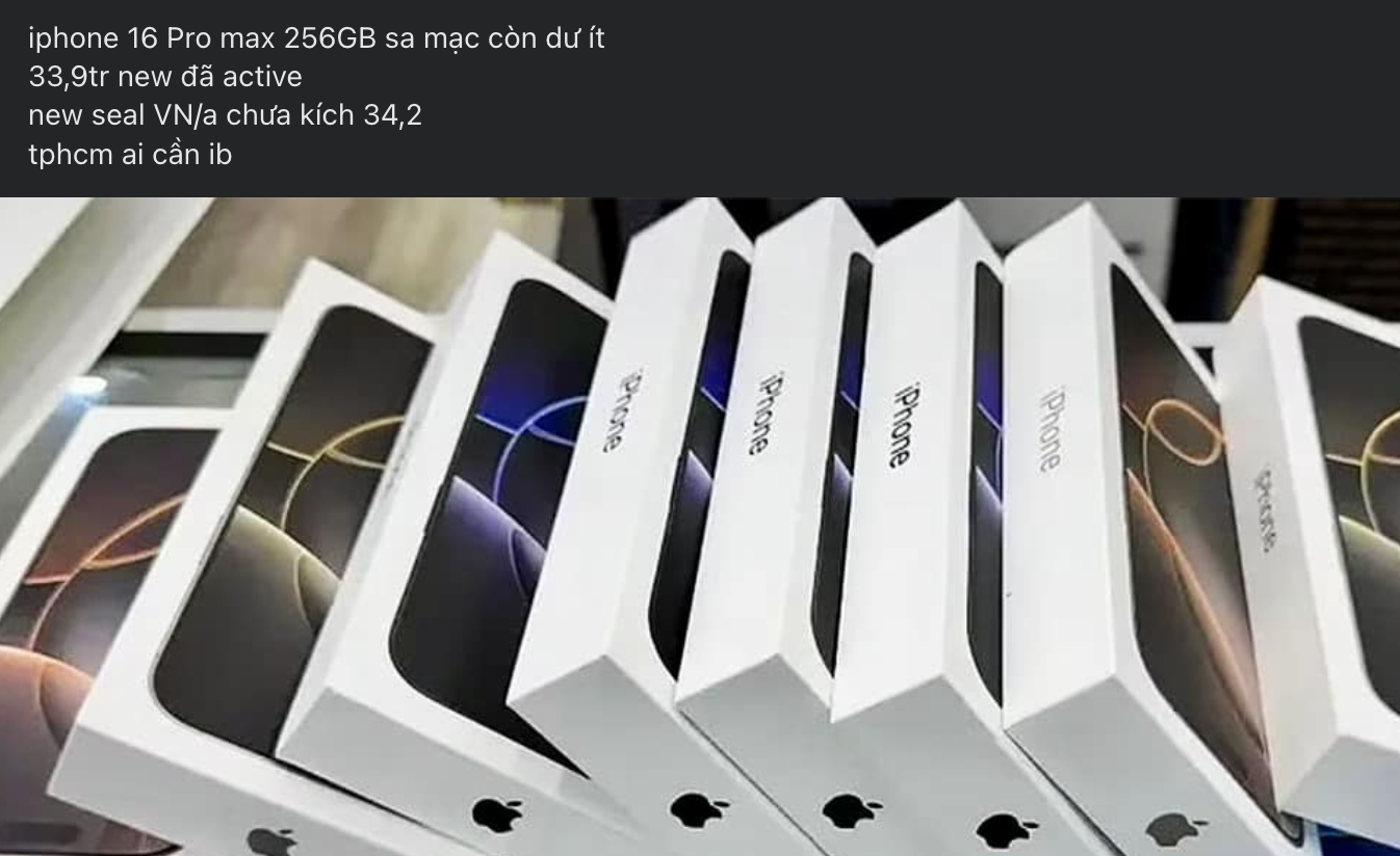 Giá iPhone 16 Pro Max màu vàng liên tục thiết lập đáy mới trên thị trường "chợ đen"- Ảnh 3.