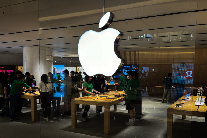 Một cửa hàng Apple Store tại Vũ Hán, Trung Quốc, tháng 4/2024. Ảnh: Lưu Quý