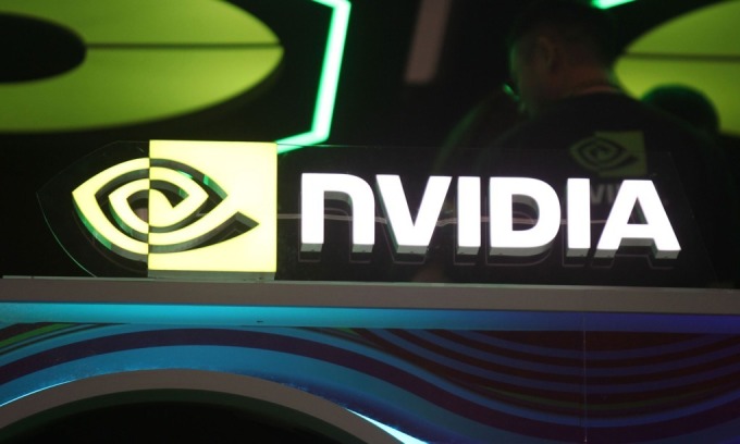 Logo Nvidia tại triển lãm Computex 2024 tại Đài Loan (Trung Quốc), tháng 6/2024. Ảnh:Khương Nha