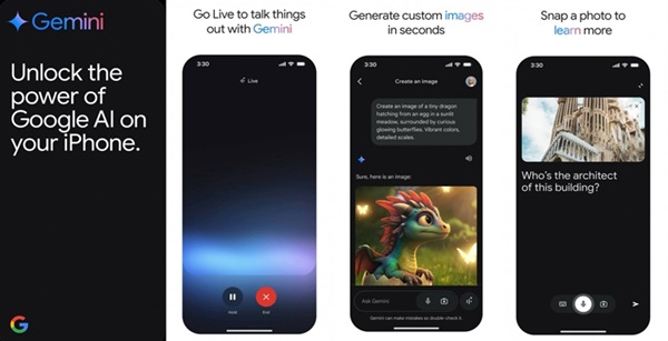 1731997582 86 Google ra mat ung dung Gemini tren iOS giup mang