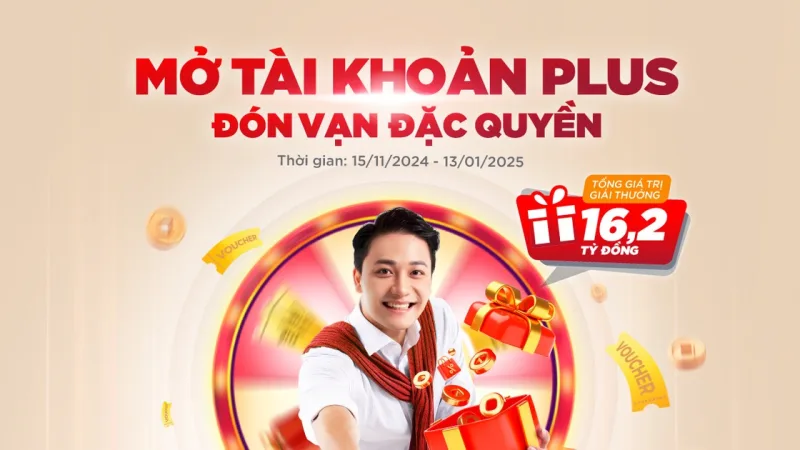 Cơ hội “rinh” iPhone 16 khi mở tài khoản Plus trên Agribank Plus